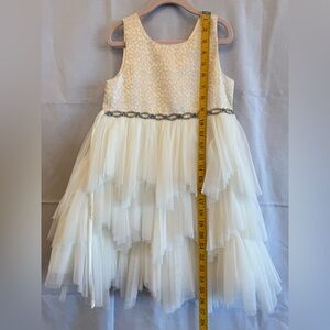 Size 6 Cream Layered Dress